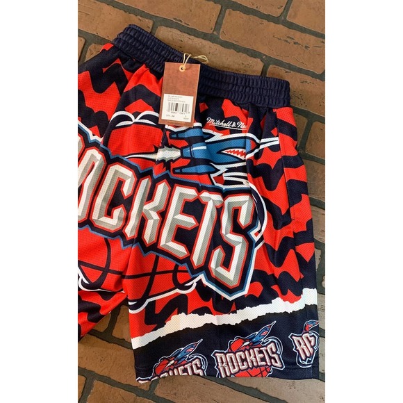 HOUSTON ROCKETS Mitchell & Ness Basketball Shorts ~New~ S-2XL - Picture 5 of 6